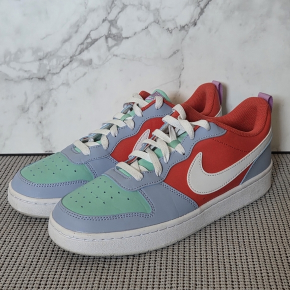 Nike Court Borough Low Recraft GS Cobalt Bliss Track Red Size 7 Youth - Picture 4 of 9